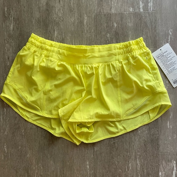 lululemon athletica Pants - Sold Lululemon Hotty Hot LR Short 2.5” in Electric Lemon (Yellow)